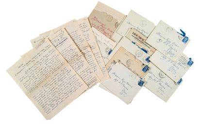 CHARDONNE JACQUES (1884-1968) Ensemble de 18 lettres autographes signées adressées...