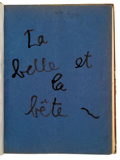 COCTEAU Jean (1889-1963) La Belle et la Bête. Journal d'un film, manuscrits autographes...