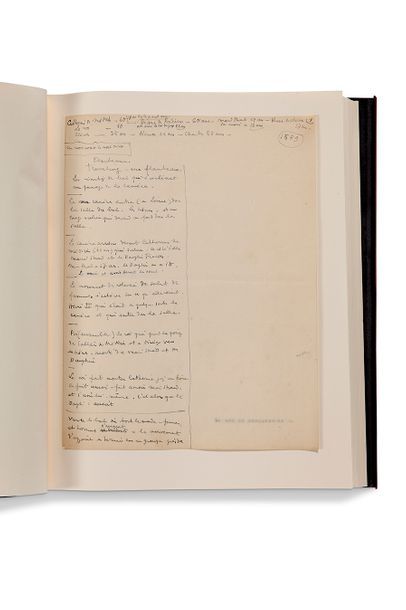 COCTEAU Jean (1889-1963) La Princesse de Clèves, manuscrit autographe du scénario...