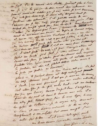 FLAUBERT Gustave (1821-1880) Lettre autographe adressée à sa maîtresse Louise COLET...
