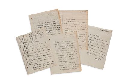 GIDE André (1869-1951) Correspondance de 188 lettres autographes signées d'André...