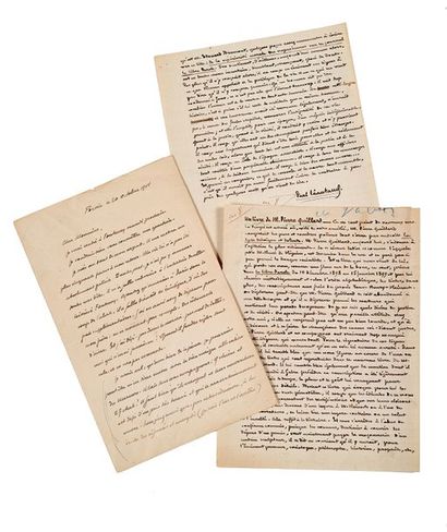 LéAUTAUD Paul (1872-1956) Un livre de M. Pierre Quillard, manuscrit et lettre autographes...