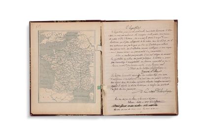 LECONTE DE LISLE CHARLES MARIE (1818-1894) Cahier autographe de citations
Vers 1888-1894,...