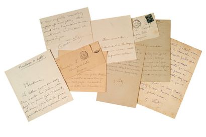 LOTI Pierre (1850-1923) Six lettres autographes signées adressées au journaliste...