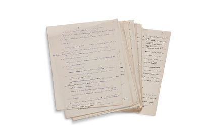 MAUROIS ANDRÉ (1885-1967) Ni ange ni bête, manuscrit autographe
S.l., [1918-1919],...