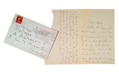 PROUST Marcel (1871-1922) Lettre autographe signée à Madame de MADRAZON [Paris, 29...