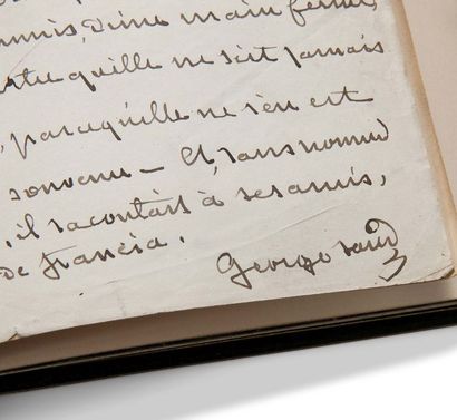 SACHS MAURICE (1906-1945) Les Jeunes Visiteurs, manuscrit en partie autographe et...
