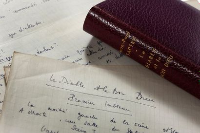 SARTRE Jean-Paul (1905-1980) Le Diable et le Bon Dieu, manuscrit autographe complété...