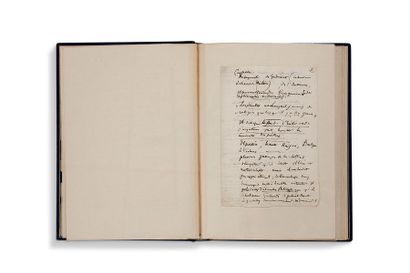 SAINTE-BEUVE CHARLESAUGUSTIN (1804-1869) Notes inédites, manuscrit autographe
S.d.,...