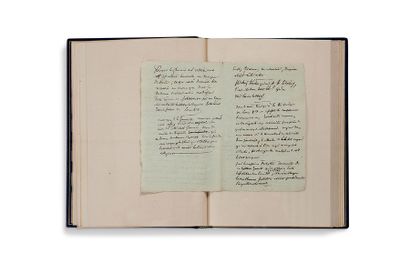 SAINTE-BEUVE CHARLESAUGUSTIN (1804-1869) Notes inédites, manuscrit autographe
S.d.,...