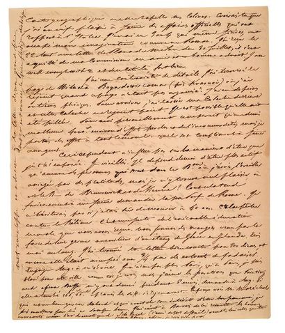 STENDHAL, BEYLE HENRI DIT (1783-1842) Lettre autographe adressée [à son ami Félix...