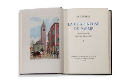 STENDHAL, BEYLE HENRI DIT (1783-1842) La Chartreuse de Parme, livre illustré moderne
Paris,...