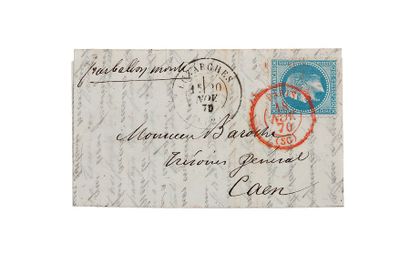 null 18 NOVEMBRE 1870

20c Siège obl. càd rouge PARIS (SC) càd d'atterrissage LUZARCHES...