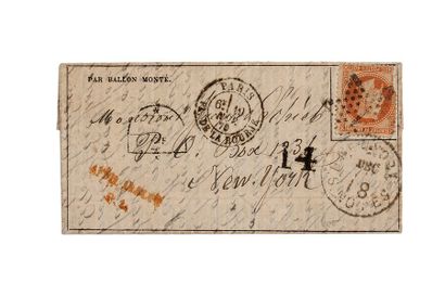 null ETATS-UNIS - 19 NOVEMBRE 1870

40c lauré (déf.) obl. Etoile 1 Paris Pl. de la...