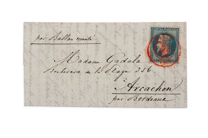 9 DECEMBRE 1870

20c lauré obl. càd rouge...