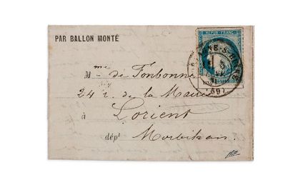 null 29 DECEMBRE 1870

20c siège défectueux obl. càd Mortagne-sur-Huïne (59) 5 JANV....
