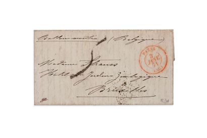 null BELGIQUE - 3 JANVIER 1871

Lettre non affranchie càd rouge PARIS (SC) 3 JANV....