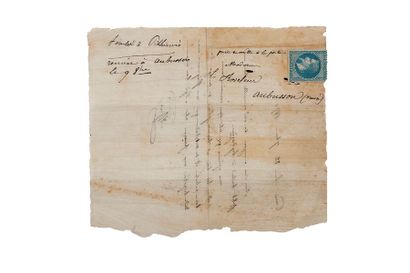 null BALLON DES GRAVILLIERS

Lm signée Alfred datée PARIS 22 SEPTEMBRE 1870 affranchie...