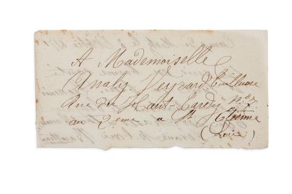 null PAPILLON DE METZ

Billet avec date manuscrite « Camp de Metz le 3 octobre 1870...
