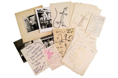 COCTEAU JEAN (1889-1963). 13 DESSINS originaux dont 8 signés, 15 L.A.S.

«Jean Cocteau»...