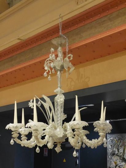 null Lustre à 8 bras de lumières en verre de Murano

XIXème siècle

En l'état (manques...