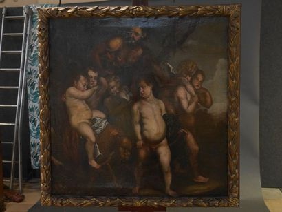 null Ecole italienne du XVIIème
Bacchanale
Huile sur toile
87 x 86 cm