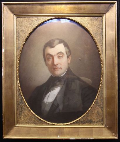null William BORIONE (1817-1885)

Ensemble de deux portraits à vue ovale

pastels,...