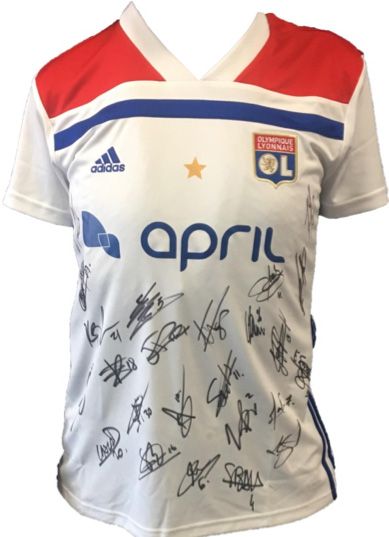 null 1 Maillot de l’équipe féminine de l’OLYMPIQUE LYONNAIS,

5 fois vainqueurs de...