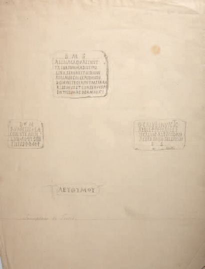 null 4 FEUILLES
A. QUATRE DESSINS SUR LE MÊME MONTAGE HONORÉ D'ALBERT, DUC DE LUYNES...