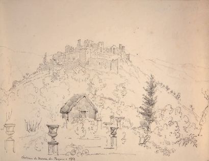 null 3 FEUILLES
A. HONORÉ D'ALBERT, DUC DE LUYNES Château de Nocera dei Pagani. 1852
Pierre...