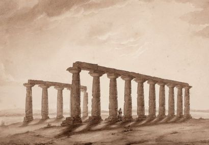 JOSEPH FRÉDÉRIC DEBACQ Restes d'un Temple de Metaponte nommées
La tavola dei Paladini
Plume...