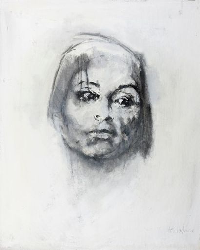 THIERRY ALONSO GRAVLEUR (NÉ EN 1966) Femme en noir, 2010

Technique mixte sur toile...