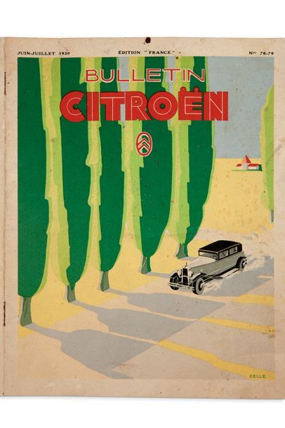 null BULLETIN CITROËN Numéro spécial du 1 janvier 1925 et 19 numéros de 1926 à 1930...