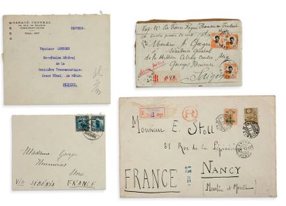 null ENVELOPPES
- enveloppe d'un courrier adressé par
G.M. Haardt à André Goerger...