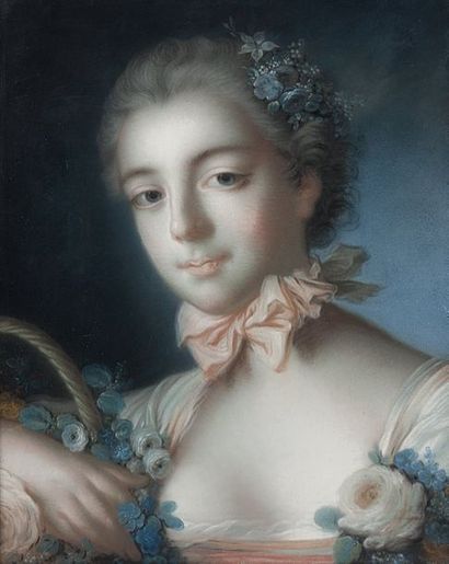 École FRANÇAISE du XVIIIe siècle Portrait de Marie Emilie
Boucher - Baudoin avec...