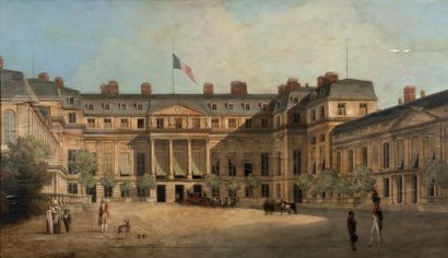 Louis Léopold BOILLY (La Bassée 1761 - Paris 1845) Vue du château de Saint Cloud
Papier...