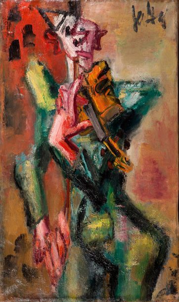 GEN PAUL (1895-1975) Le violoniste
Huile sur toile, signée en haut à droite
100 x...