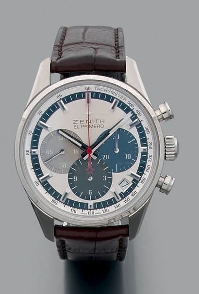 ZENITH El primero vers 2017. Chronographe. Boitier acier
Mouvement mécanique à remontage...