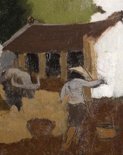Joseph INGUIMBERTY (1896-1971) Scène de village
Huile sur toile, signée en bas à...