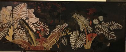 LE VAN DE (1906-1966) Forêt tropicale du Vietnam, 1937
Paravent à 3 feuilles
Technique...