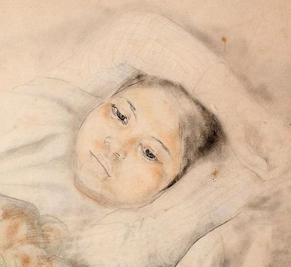 Alix AYMÉ (1894-1989) La sieste
Encre, aquarelle et crayon sur papier, signée en...