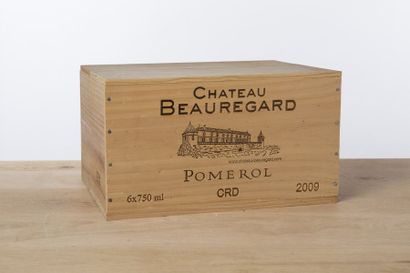 null 6 B CHÂTEAU BEAUREGARD (Caisse Bois d'origine) - 2009 - Pomerol