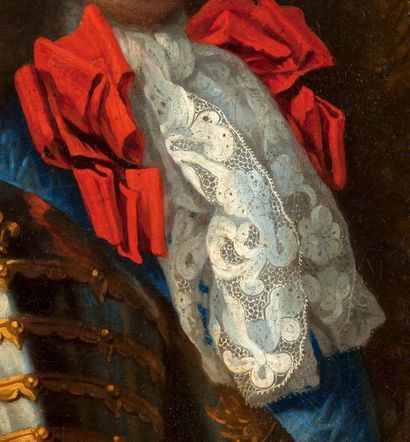 ATTRIBUÉ À PIERRE RABON (LE HAVRE 1619 - PARIS 1684) 
Portrait de Louis XIV
Toile...