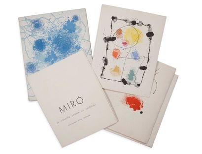 Joan MIRO (1893 - 1983) 
Je travaille comme un jardinier, Paris
XXe siècle, 1963.
In-folio...