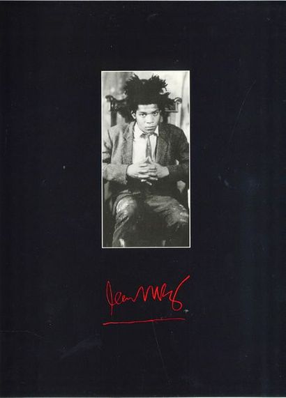 Jean-Michel BASQUIAT (1960-1988) 
Untitled, 1983
Red fat pencil on paper, signed,...