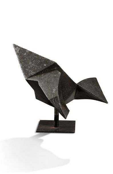 Costas COULENTIANOS (1918-1995) 
Untitled
Sculpture in metal Painted steel
base 88.5...