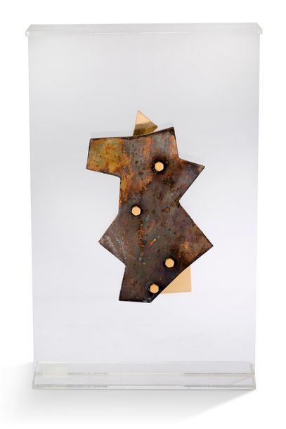 Costas COULENTIANOS (1918-1995) Untitled
Sculpture in Steel and plexiglas, signed...