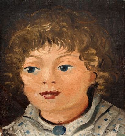 André DERAIN (1880-1954) 
Portrait du fils de l'artiste, vers 1946-1950
Huile sur...