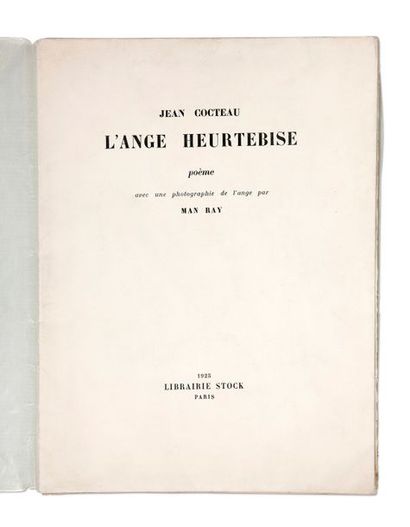 COCTEAU (Jean) L'Ange Heurtebise. Paris, Librairie Stock, 1925.
In-folio, en feuilles,...