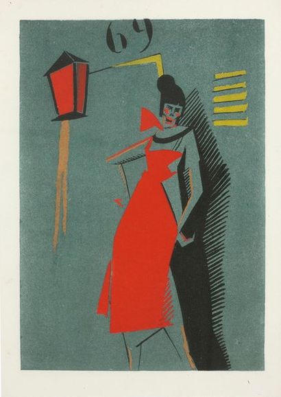 DYL (Yan Bernard) - MAC ORLAN (Pierre) La Danse macabre. Paris, Simon Kra, 1927.
In-4,...